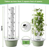 TSP-L7-28P-LED hydroponique verticale automatique pour tour système de jardin tour de plantation de matériel PP pour légume intérieur/extérieur nouveau