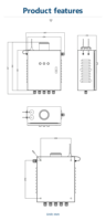 Station de surveillance de la qualité de l'air ambiant PM1.0/10/2.5, bruit, 4G LoRaWAN, système de surveillance de la qualité de l'air IoT pour chantier de construction