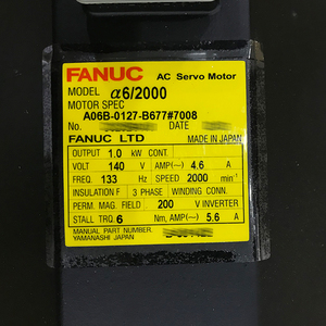 A06B-0127-B677 # 7008 FANUC เซอร์โวมอเตอร์ AC รุ่น A06B0034B575 - Product Image 2