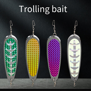 Señuelo de Pesca Tipo Cuchara Reflectante de 14cm para Pesca de Arrastre en Agua Salada, Cebo para Pesca de Fondo - Product Image 2