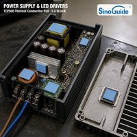 5.0W Bantalan Termal Fleksibel Perekat Diri Tegangan Tinggi 6kV AC Terdaftar untuk 94 V0 Tahan Api CPU GPU Semikonduktor Elektronik Daya