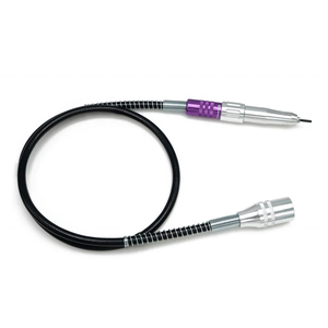 Kit de herramientas rotativas con eje flexible Juego de máquina de taladro de uñas profesional Motor de material plástico + Control de pie + eje súper flexible - Product Image 2