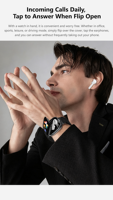 Montre connectée 2026 avec écouteurs TWS 2-en-1 IA, contrôle musical BT, mode sport, suivi santé, suivi du sommeil, en silicone magnétique