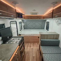 Remorque monobloc légère en carbone australien Hotselling Caravane durable Voyage toutes saisons idéal pour le camping hors réseau
