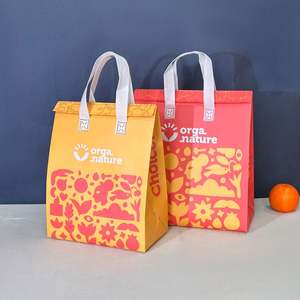 Sac isotherme personnalisé écologique avec logo, recyclable, en non-tissé, pour le déjeuner, à emporter, pour sandwich, gâteau, pain, pique-nique, nourriture - Product Image 1