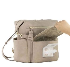 Échantillon Gratuit : Sac à Langer Bébé en Cuir PU de Haute Qualité, Grande Capacité, Design Voyage Extérieur, Idéal pour Maman - Product Image 2