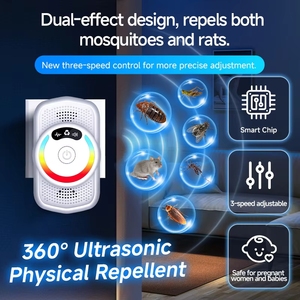 Repelente Ultrasónico <span class=keywords><strong>de</strong></span> Plagas, Diseño Pequeño y Nuevo, Anti-Mosquitos y Ácaros, Paquete <span class=keywords><strong>de</strong></span> 1/2/4/6 - Product Image 1