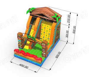 เกมเป่าลมสำหรับเด็กแบบมีสไลเดอร์เป่าลมเล่นในป่าแบบดั้งเดิมดีไซน์ใหม่ - Product Image 1