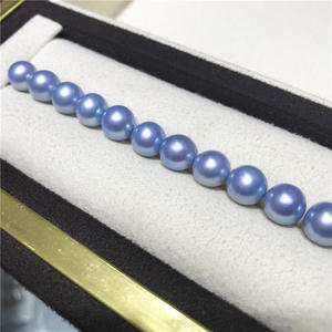 Cuentas de Akoya Naturales de Agua de Mar de Zhuji de 7-7.5 mm, Translúcidas, con Brillo Espejo, Casi Perfectas, Color Blanco - Product Image 3