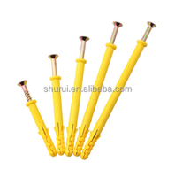 Tuyau d'expansion en plastique 6X30mm meilleurs ancrages en plastique bouchons à clous pour vis