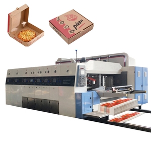 Full Automatic Pizza Box Making Die Cutting Machine For Corrugated Cardboard