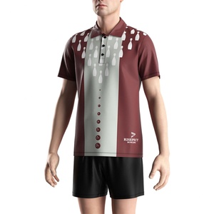 Camisetas de Poliéster Sublimadas al por Mayor, Camisetas de Manga Corta, Camisetas Polo Deportivas, Camisetas de Boliche para Hombre - Product Image 5