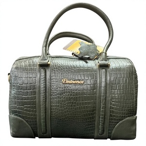 Bolso de Mano de Cuero Genuino de Lujo para Mujer, con Cierre, Impermeable, Gran Capacidad, Ligero, Plegable, para el Día de San Valentín - Product Image 1