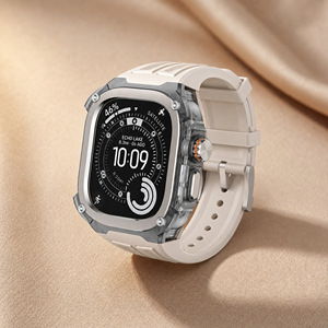 Kit de Modificación de Silicona, Correa de Goma Personalizada con Cubierta de Acero Inoxidable, Caja y Correa para Reloj de 49 mm para Apple Ultra Apole - Product Image 4