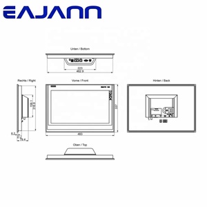 Paneles HMI TP1900 Comfort de SIEMENS SIMATIC completamente nuevos, pantalla táctil TFT panorámica de 19 pulgadas, 6AV2124-0UC02-0AX1 - Product Image 2