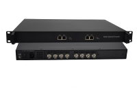 Encodeur vidéo et audio HD SDI vers IP à faible débit 4/8/12 canaux H.265/H.264 1080P avec encodage en tranche unique et télex