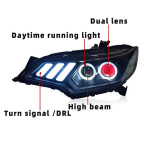 Luci auto per fari <span class=keywords><strong>Honda</strong></span> <span class=keywords><strong>Jazz</strong></span> Fit 2014-2020 LED Projetor luce di marcia diurna accessori automobilistici - Product Image 4