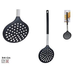 Scolapasta e Colino da Cucina TOGO 34.5X10CM in Acciaio Nero con Manico Resistente in Acciaio Inossidabile - Product Image 1