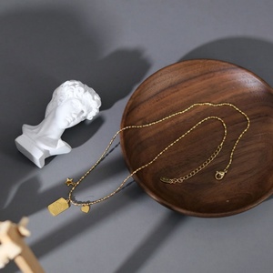 Colliers tendance 2026, bijoux minimalistes hypoallergéniques, acier inoxydable 316l, plaqué or 18k PVD, collier pour femmes - Product Image 6