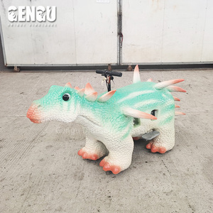 Pequeño Dinosaurio Montable para Niños para Centros Comerciales, Eventos Públicos y <span class=keywords><strong>Parques</strong></span> <span class=keywords><strong>de</strong></span> Aventuras, Hecho <span class=keywords><strong>de</strong></span> Metal Resistente - Product Image 4