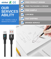 Câble de Données et de Charge USB Type-C 1m pour Android Auto, Tablette, Écouteurs, Batterie Externe, Montre Connectée, PC - Câbles de Données USB-A vers USB-C