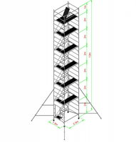 Échafaudage léger à haute résistance en acier galvanisé Ringlock Display Truss Layher