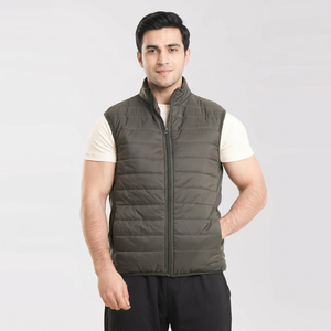 High Quality Winter Sleeveless Casual Puffer Vest <b>Jacket</b> Custom Logo Breathable Comfortable <b>Waterproof</b> Windproof Multi-pocket - Product Image 1