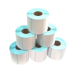 Rouleaux de papier thermique blancs rectangulaires 0,08 mm, surface triple protection pour l'impression d'étiquettes de centres commerciaux - Product Image 2