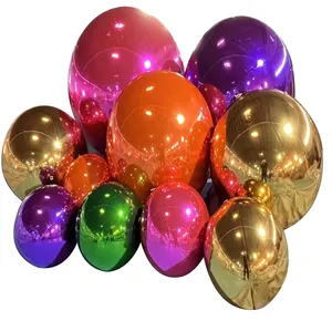 Decorative Pvc Floating Balloons Esferas Inflables Gigantes De Navidad Globos De Pvc Gigantes Inflatable Mirror Balloons