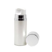 Bouteille de pompe sans air acrylique ronde cylindrique 50ml 80ml 120ml