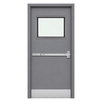 Porte coupe-feu en acier creux EI30, résistance au feu 30 minutes, pour sorties de secours résidentielles ou portes de salle de générateur, porte affleurante
