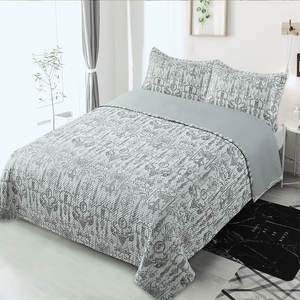 Venta al por mayor <span class=keywords><strong>2021</strong></span> nuevo estilo Venta caliente geométrico kantha edredón ropa de cama <span class=keywords><strong>colchas</strong></span> hechas a mano edredones suave y cómodo conjunto de edredón - Product Image 1