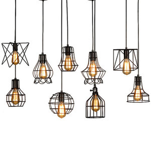 Tùy Chỉnh Retro Phong Cách Sắt Hình Lục Giác Sao Lồng Ánh Sáng Đồ đạc Trang Trí Nội Thất Phụ Kiện Hành Lang LED Nhỏ Đèn Trần - Product Image 1