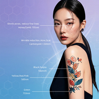 Nouvelle machine laser picoseconde à usage commercial 1064nm 755nm 532nm 650nm Q-Switched Nd YAG pour l'élimination des tatouages avec refroidissement par air