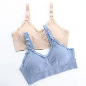 Custom Manufacturers Front Closure Comfortable Underwear Lace Breathable Sleep Nursing Bra For Pregnant Women
