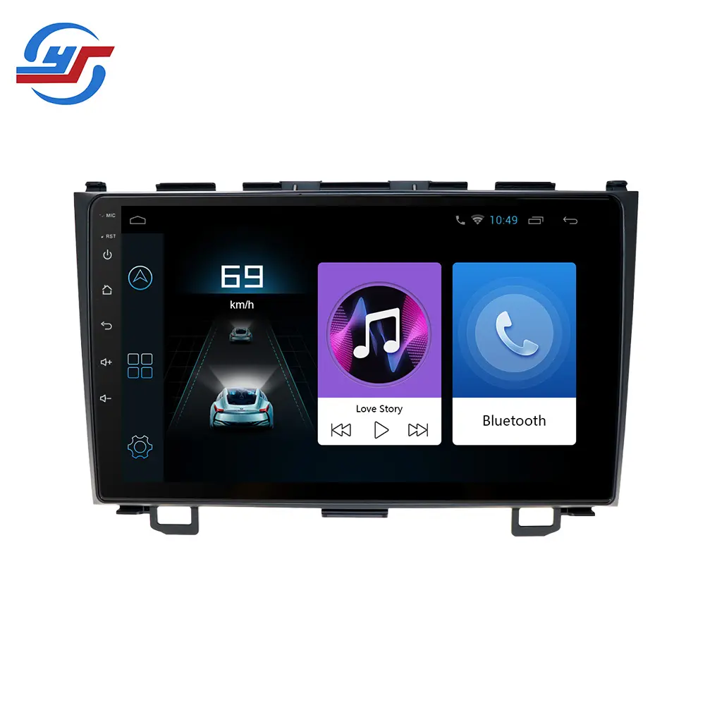 タッチスクリーンDVD Gps Androidカーステレオヘッドユニット、カービデオ付きホンダCrv 3 2007 2008 2009 2010 2011