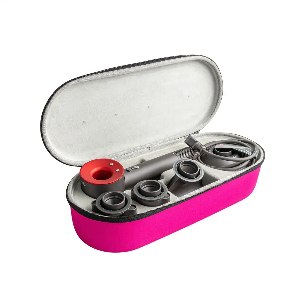 Travel Case Carry Bag Storage Bag Hard Case for Dyson Supersonic Hair Dryer Hairdryer  Pink 