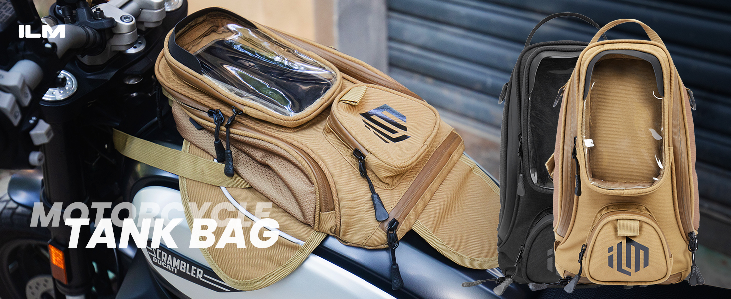 Tank Mate: 5.5L Universal Motorcycle Tank Bag (Magnetic & St