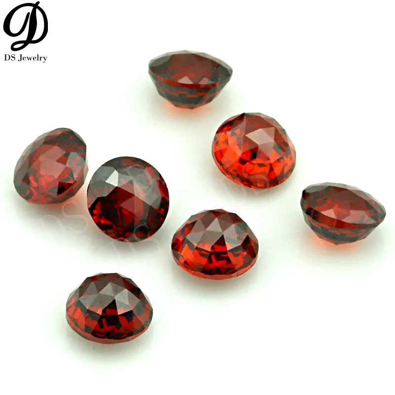 Dong Shi Gemstone High Quality Loose Gems Cubic Zirconia Garnet Color