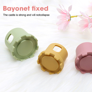 Nouveauté 0-24 mois Jouet éducatif en silicone pour bébé Construction de château Empilage Écologique Non toxique - Product Image 4