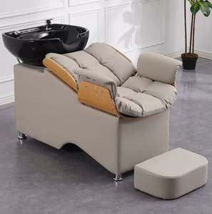 Chaises de lavage de cheveux Timessalon modernes, lit de shampooing avec bol en céramique, chaise de shampooing pour la tête - Product Image 6