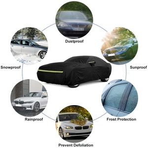 Funda <span class=keywords><strong>para</strong></span> Auto Completa Impermeable 210T <span class=keywords><strong>para</strong></span> BMW Serie 5 2007-2025 con Cierre, Resistente al Viento, a la Lluvia y a la Nieve - Product Image 5