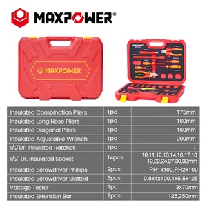 Maxpower - Juego de Herramientas de Aislamiento VDE de 1000 V, 25 Piezas, Grado Industrial, Alto Rendimiento - Product Image 2