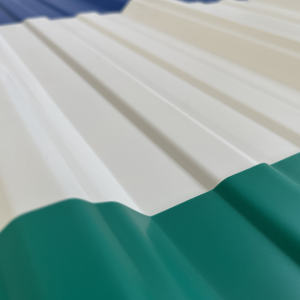 Tuiles de <span class=keywords><strong>toiture</strong></span> en PVC ondulé trapézoïdal de petite taille au design moderne, en résine synthétique, <span class=keywords><strong>pour</strong></span> les toits d'hôtels et de bâtiments - Product Image 1