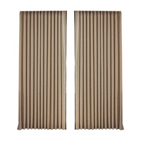 Rideau occultant Banxia Black Edge en chenille, style moderne, couleur unie, 100 % polyester, installation sur rail, haute occultation, confortable