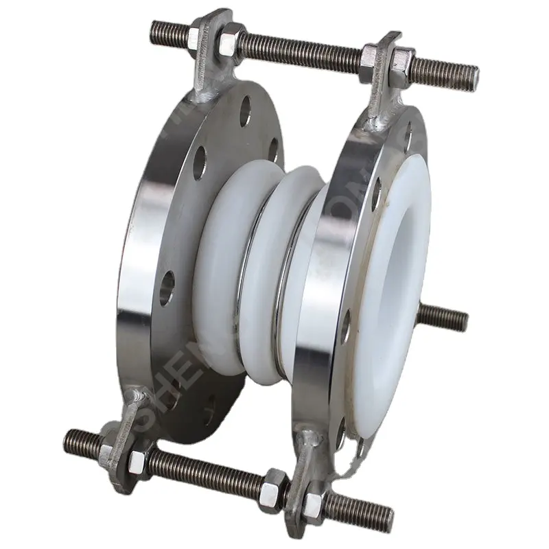 GB/T 15700 PTFE Corrugated Compensator Flange Connection Reinforced Bellows Expansion Joints for Chemical Industry