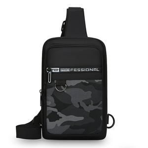Men's Chest <b>Bag</b> Nylon Camouflage Large Capacity Crossbody <b>Bag</b> For Outdoor Sports And Commuting - Product Image 5