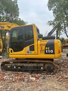 Excavatrice hydraulique sur chenilles Komatsu PC110 d'occasion de 11 tonnes avec pompe à engrenages, roulement et PLC pour l'ingénierie et la construction - Prix bas - Product Image 5
