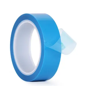 PET Blue Fixed Refrigerator Tape Traceless Air Conditioner Fax Machine Printer Parts Fixed Installation Adhesive Tape 50M/Roll