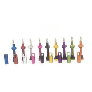 FR11C แบบอลูมิเนียมแบบไร้ท่อ55มม. อุปกรณ์เสริมสำหรับจักรยานแบบหัวแหลมวาล์ว55มม. - Product Image 5